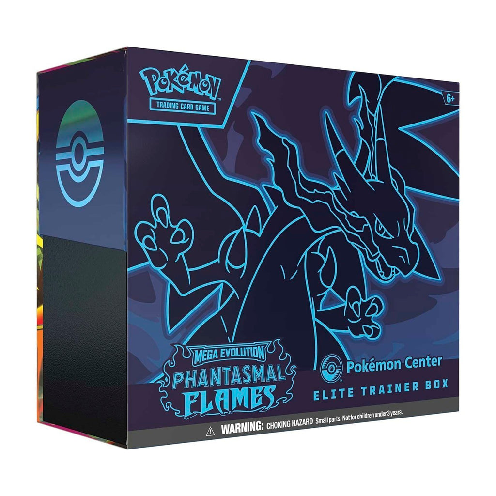 show all images Rated 4.9 out of 5 Read 914 Reviews | 18 Questions, 17 Answers Pokémon TCG: Mega Evolution-Phantasmal Flames Pokémon Center Elite Trainer Box