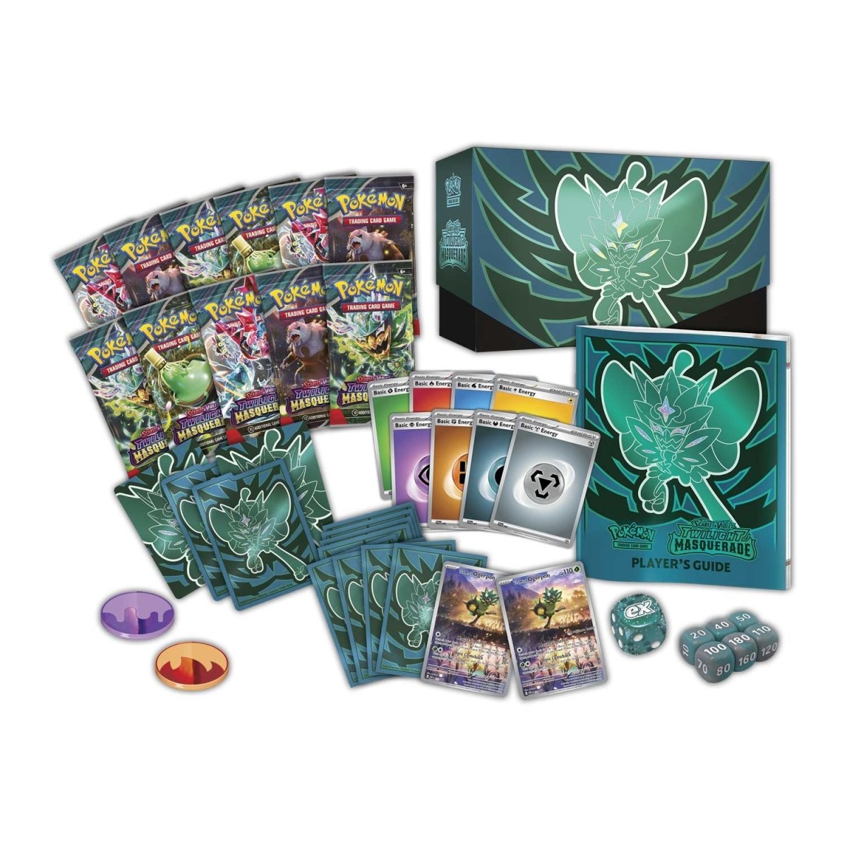 show all images Rated 4.9 out of 5 Read 264 Reviews | 3 Questions, 3 Answers Pokémon TCG: Scarlet & Violet-Twilight Masquerade Pokémon Center Elite Trainer Box